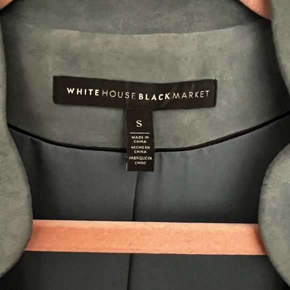 WHBM Blue Suede Jacket - Picture 5 of 7